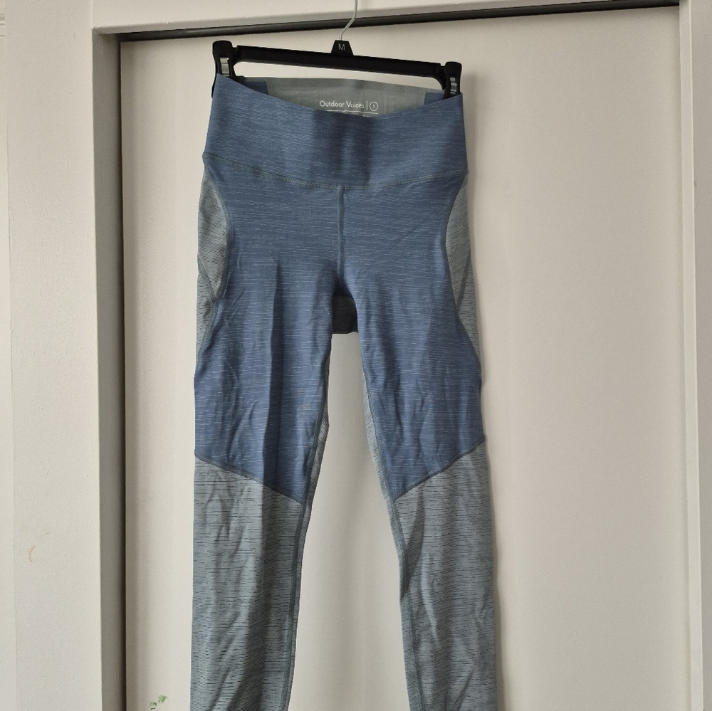 Outdoor Voices Blue and Gray Jeggings